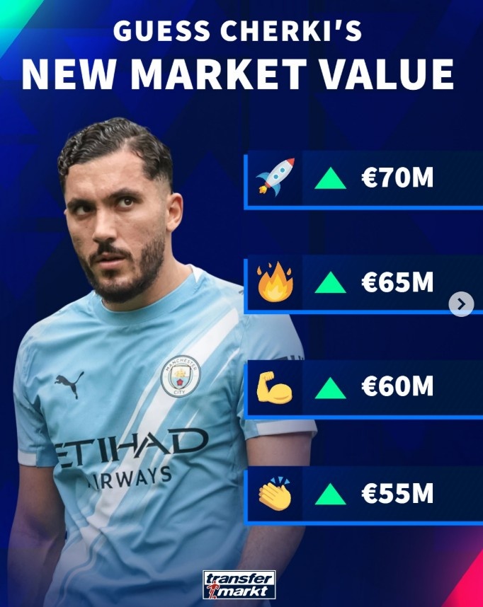 英超助攻榜次席，德转预热谢尔基身价上涨：最高可达7000万欧